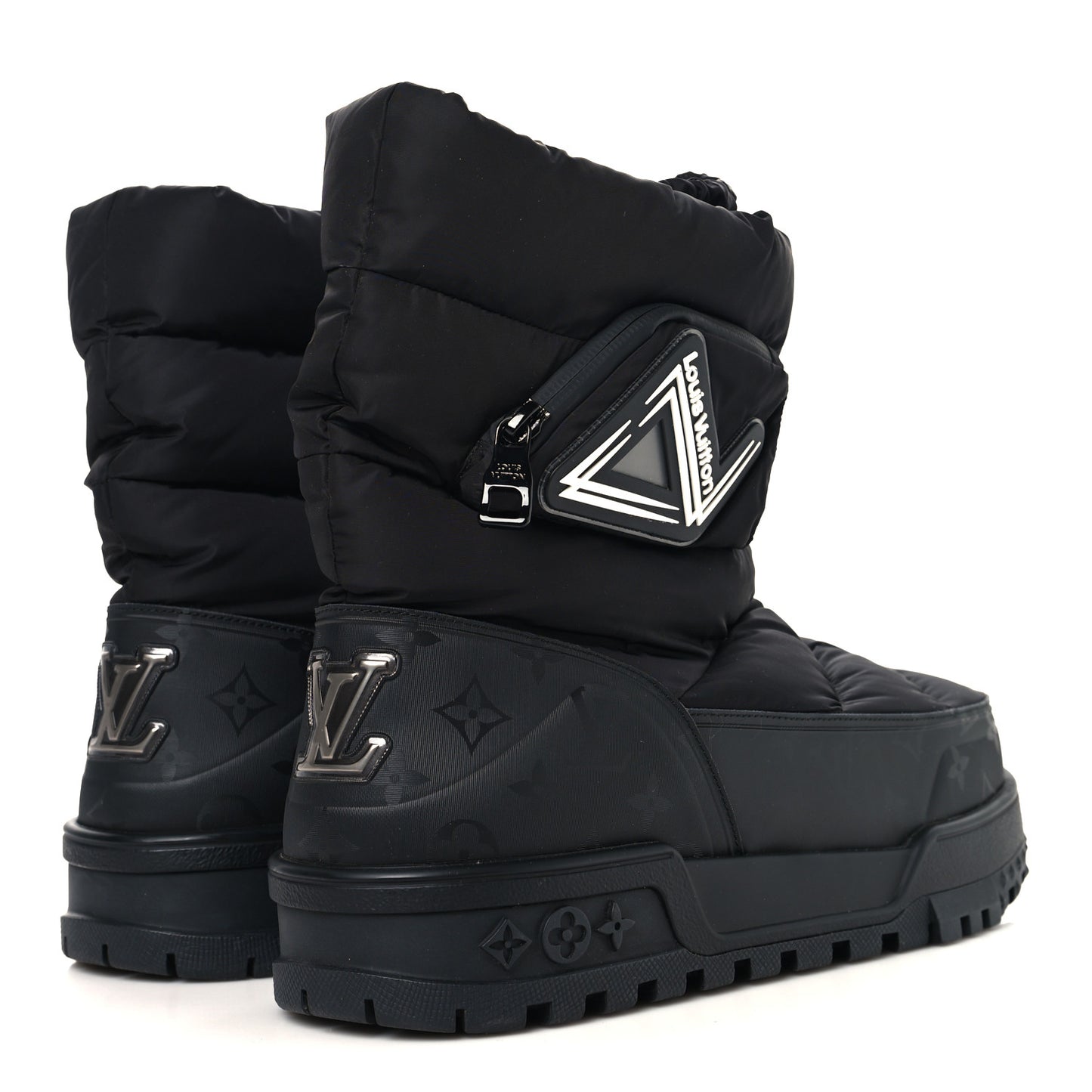 Nylon Monogram LV Alpine Mens Boot 9 Black