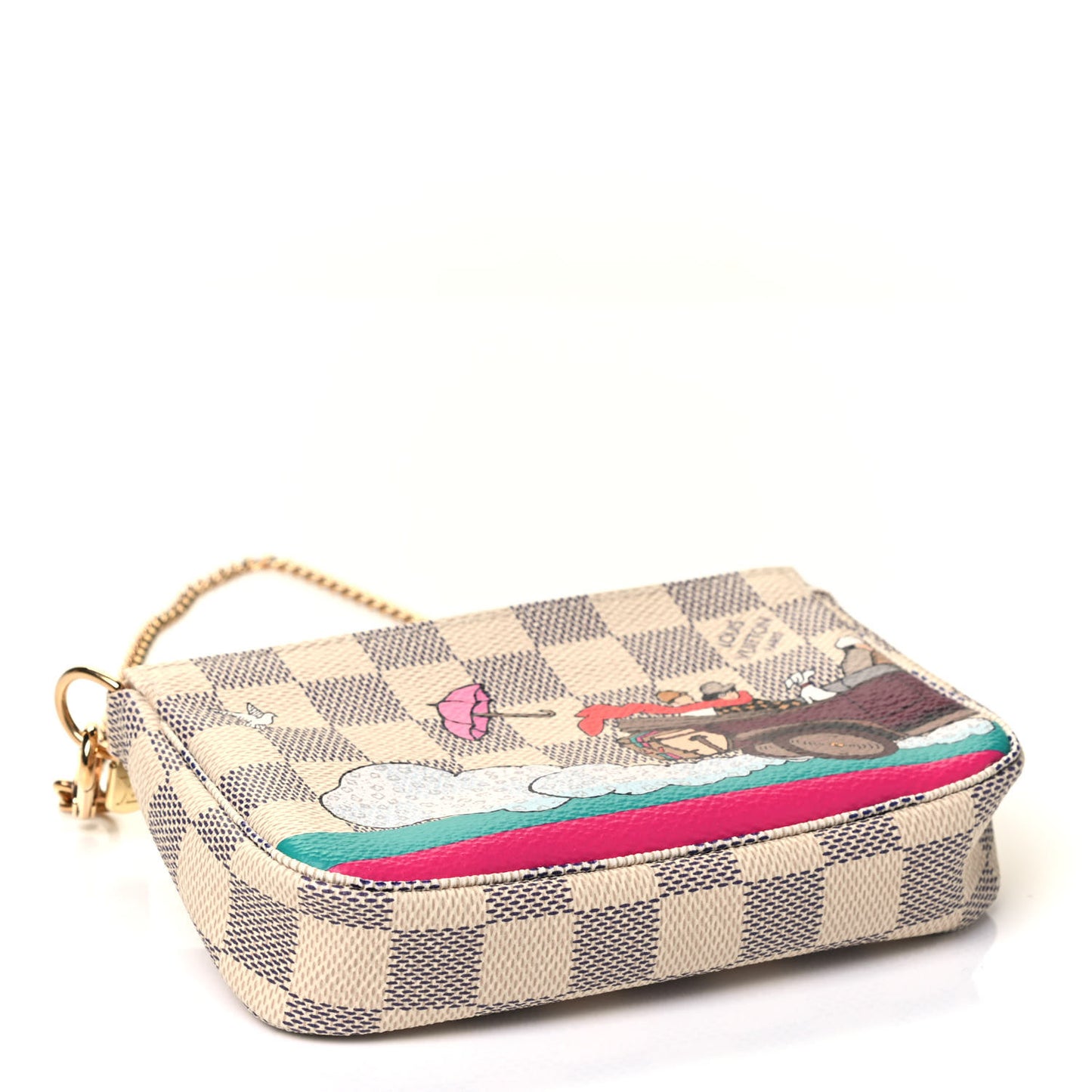 Damier Azur 2015 Christmas Animation Mini Pochette Accessories