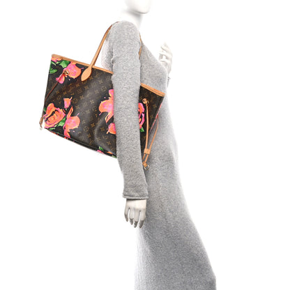 Louis Vuitton Monogram Roses Neverfull MM 2 of 10