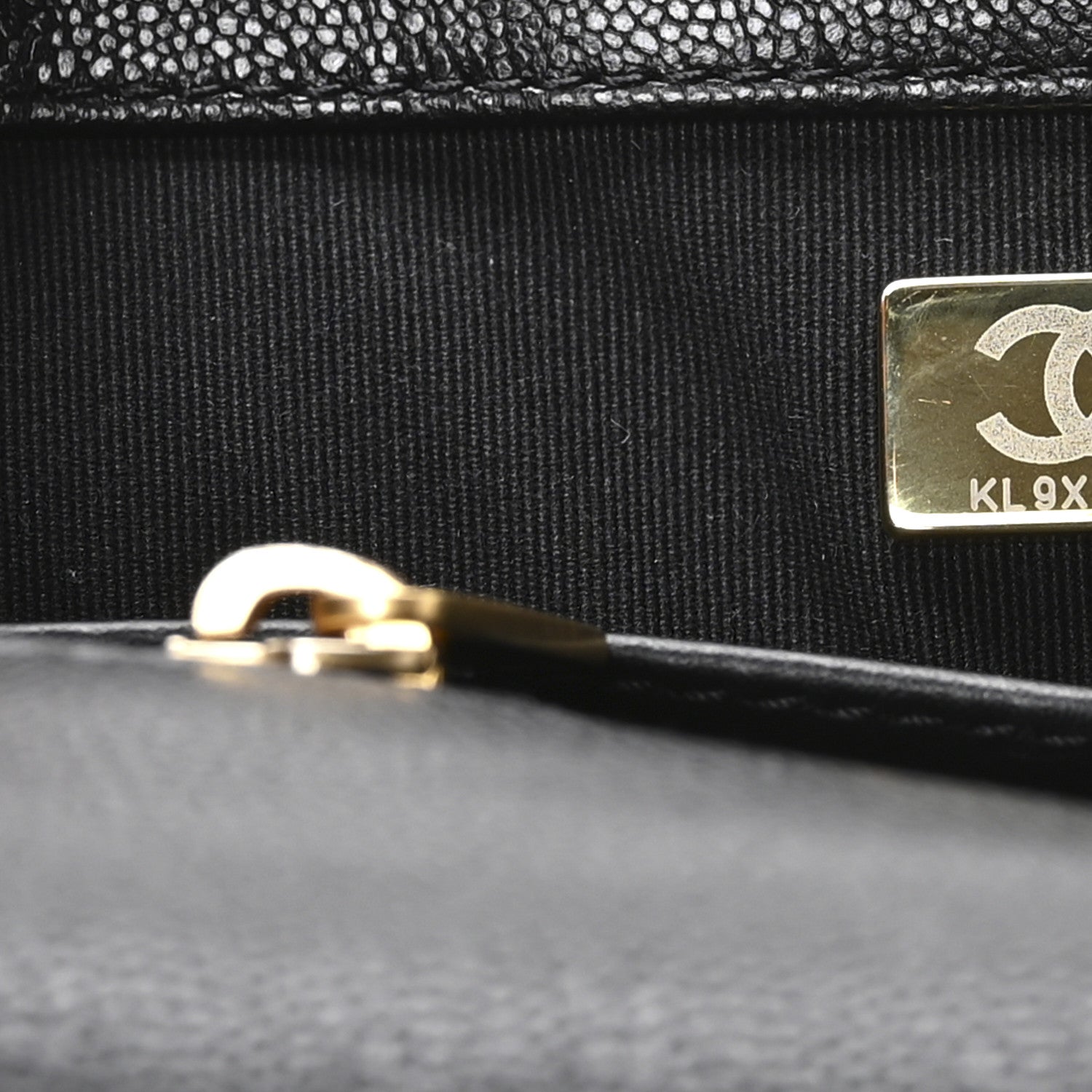 Chanel Caviar Quilted Small Top Handle Flap Black 7 of 11