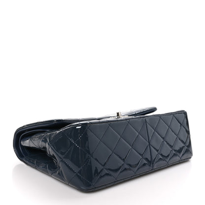 Chanel Patent Quilted Jumbo Double Flap Navy 4 of 10