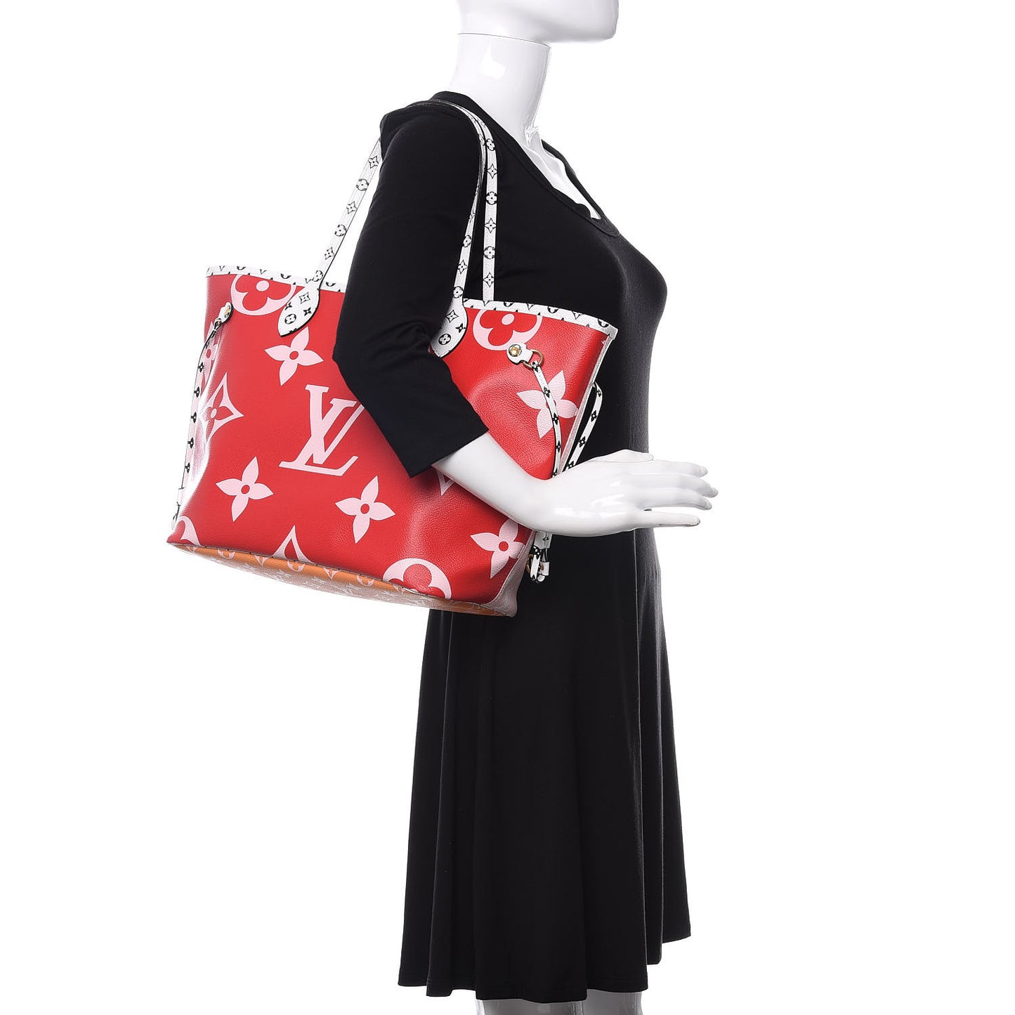 Monogram Giant Neverfull MM Rouge