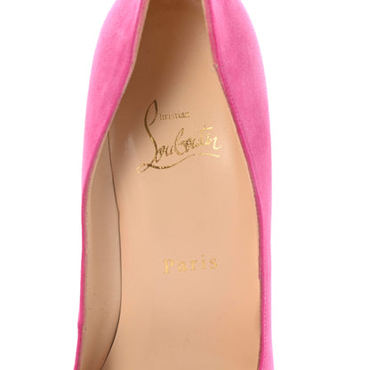 Christian Louboutin Suede Platform Peep Toe Pumps 39 6 of 9