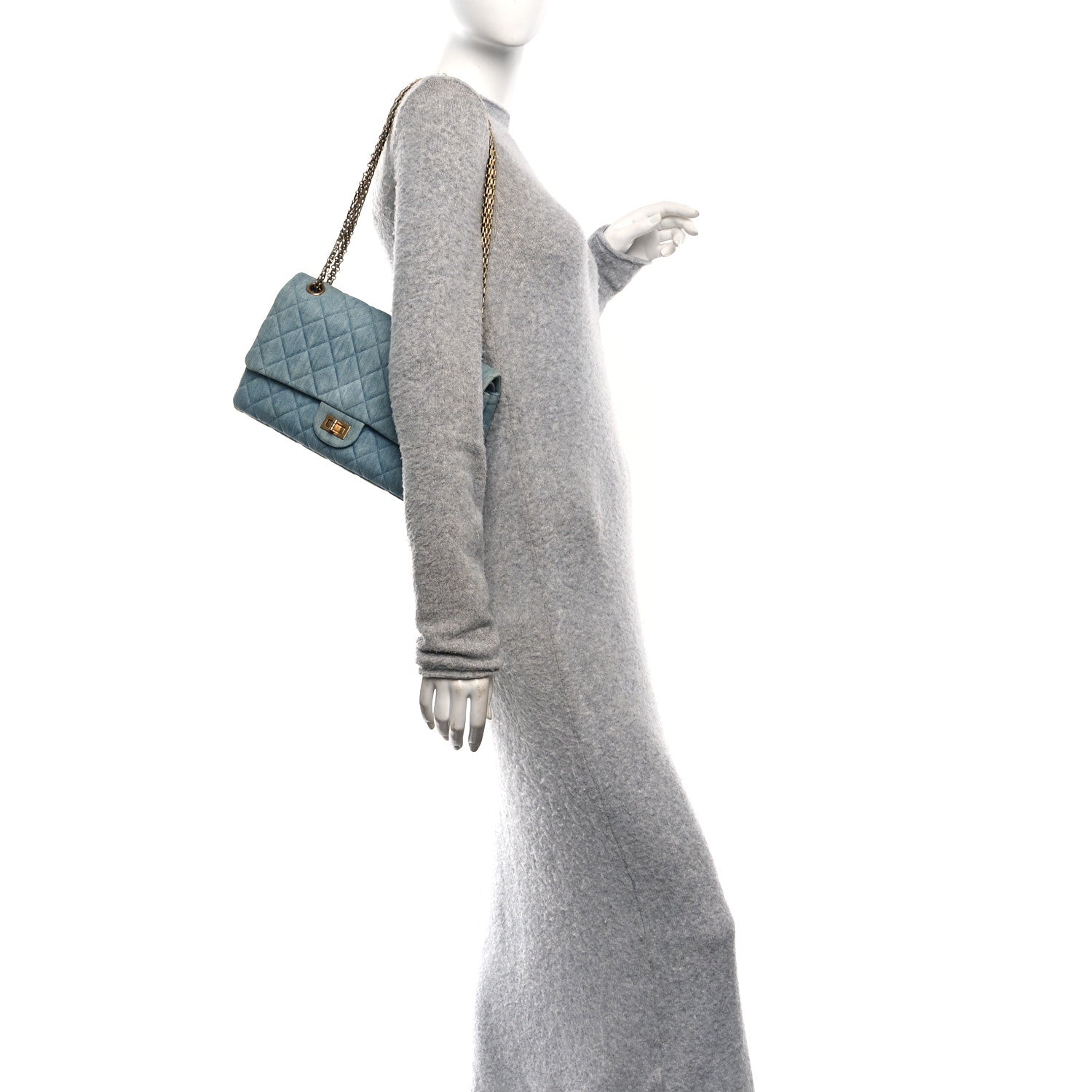 Chanel Denim Quilted 2.55 Reissue 226 Flap Light Blue 1859118