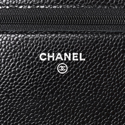 Chanel Caviar Quilted Wallet On Chain WOC Black 8 of 10