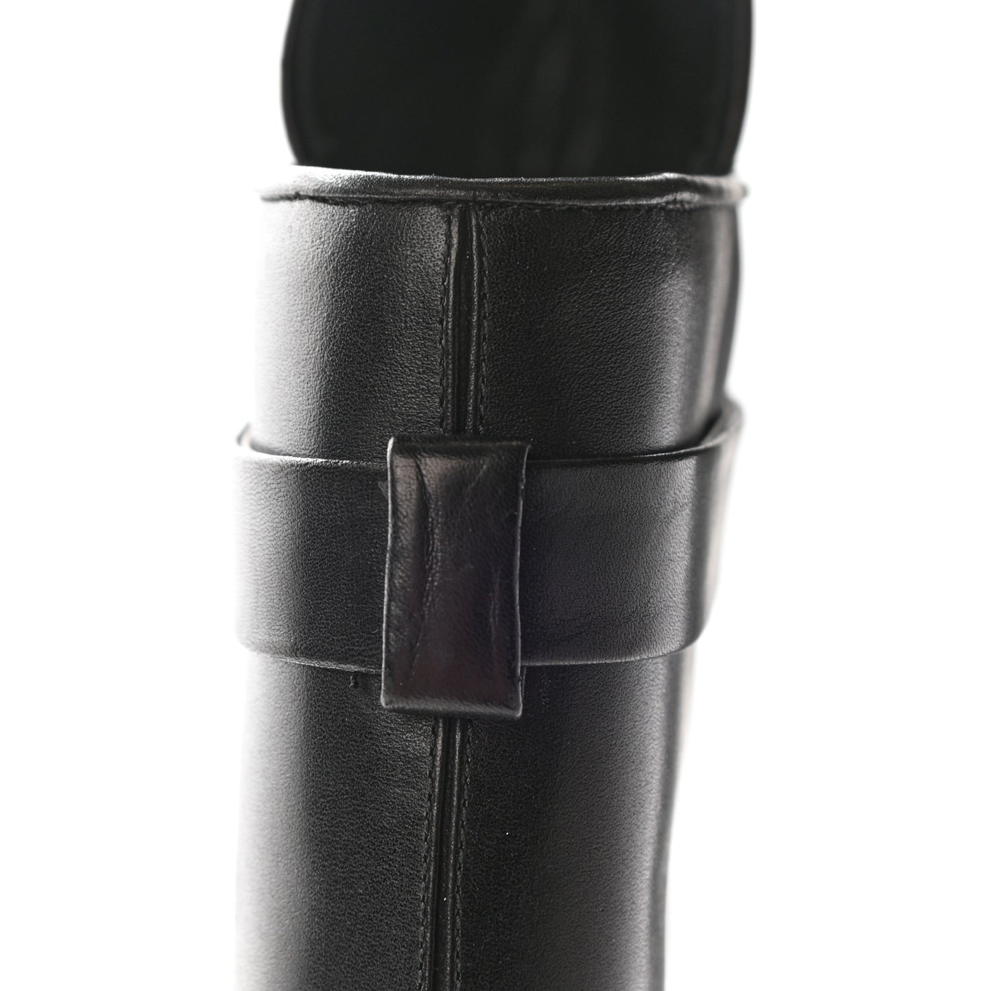 Calfskin Shark Look Over The Knee Boots 36 Black