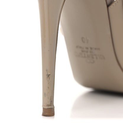 Valentino Garavani Patent Nappa Rockstud Ankle Strap 100mm Pumps 40 Poudre 10 of 10