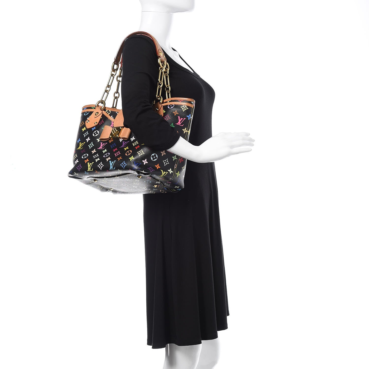 Louis Vuitton Monogram Multicolor Annie GM Black 2 of 16