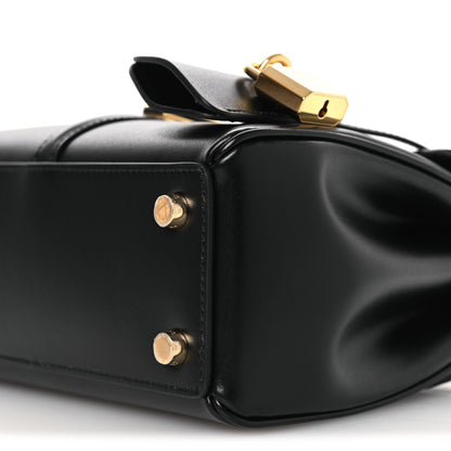 Celine Satinated Calfskin Mini 16 Top Handle Bag Black 9 of 10