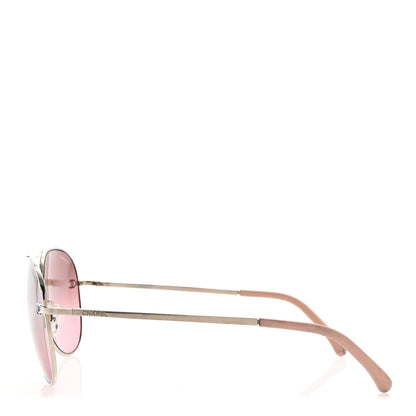 Chanel Aviator CC Sunglasses 4189-T-Q Pink 3 of 8