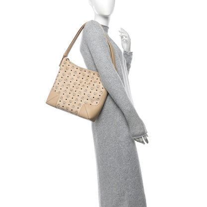MCM Visetos Medium Klara Hobo Beige 2 of 10