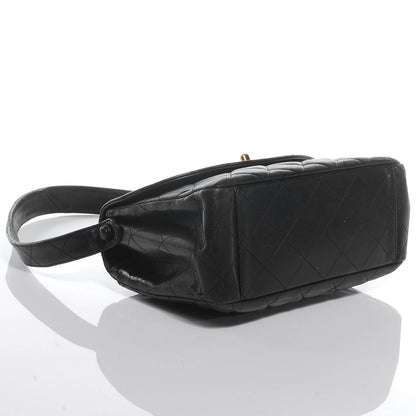 Chanel Leather Quilted Flap Shoulder Bag Black 4 of 7