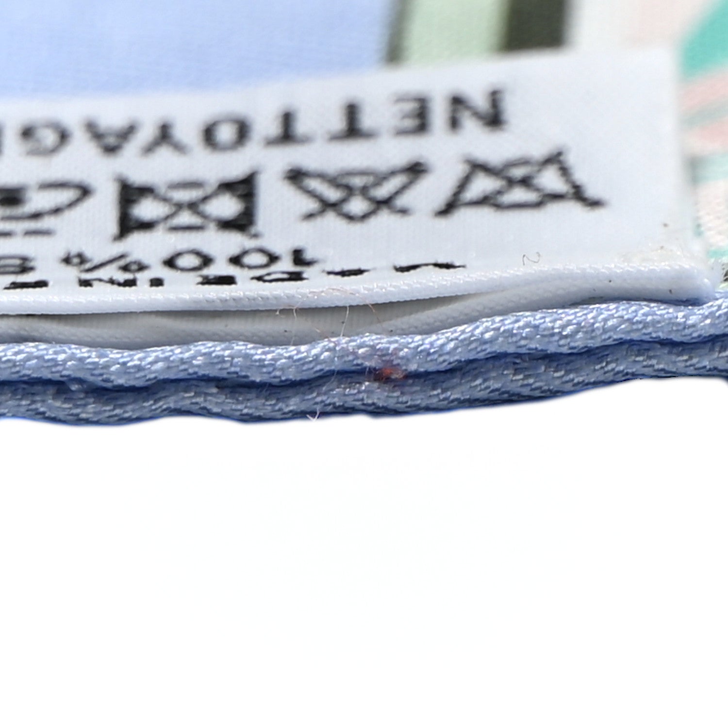 Hermes Silk Story Twilly Blue Pale Rose Vert 6 of 9