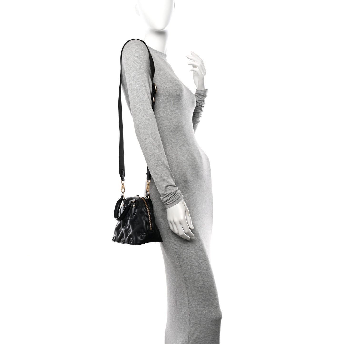 Calfskin Bubblegram Alma BB Black