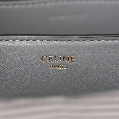 Celine Lizard Small Classic Box Flap Bag Medium Grey 6 of 13