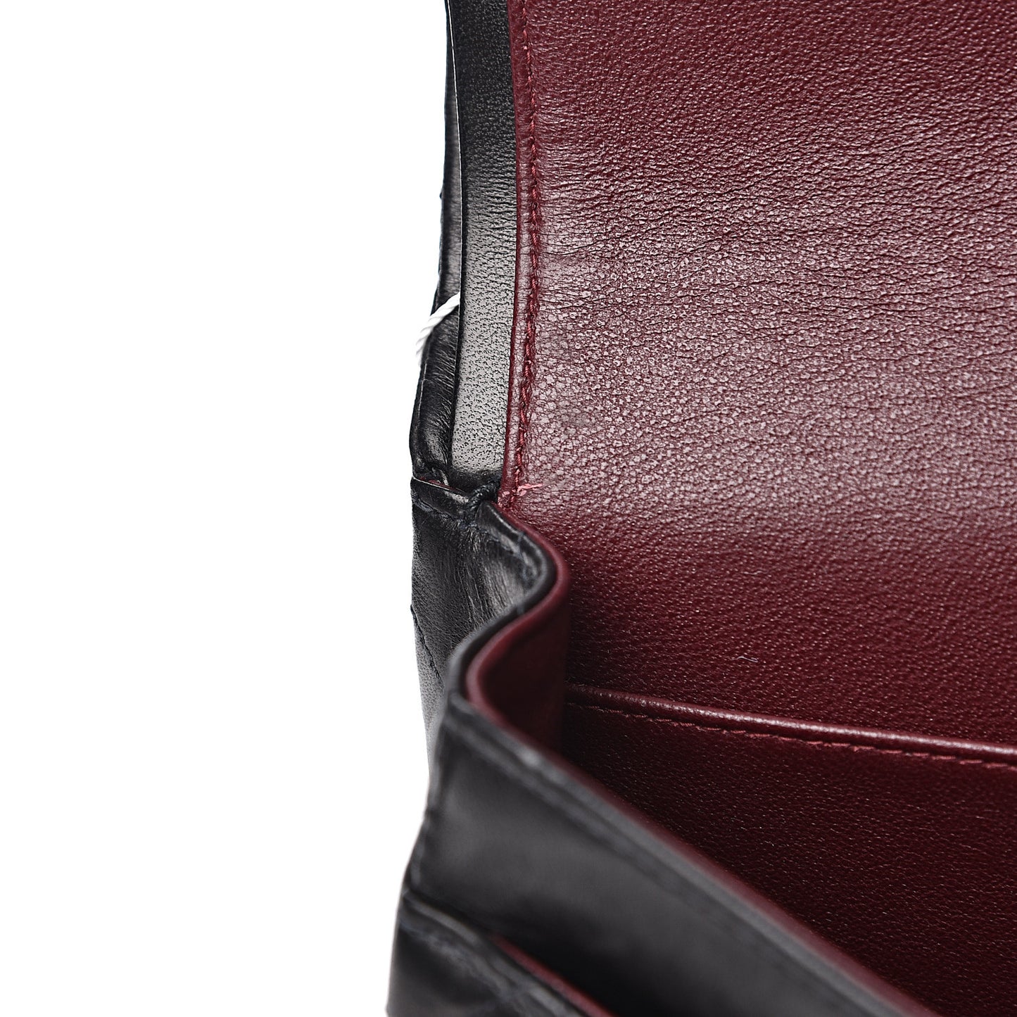 Lambskin Quilted Small Double Flap Black