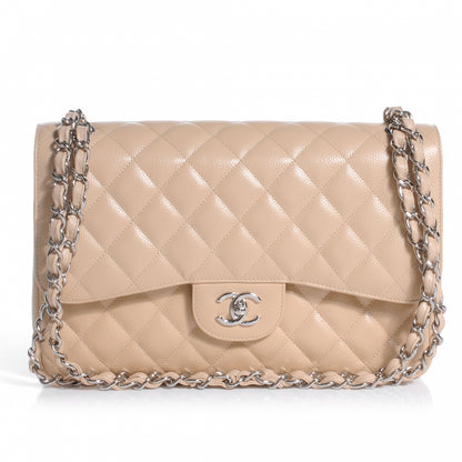 Chanel Caviar Jumbo Double Flap Beige Clair 1 of 7