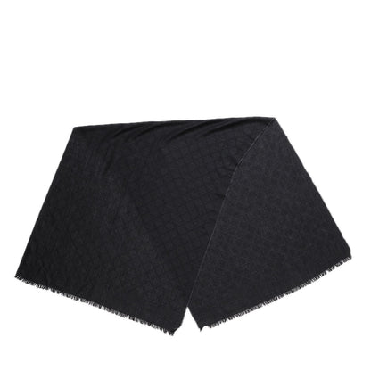 Gucci Wool Silk Diamante Woven Shawl Dark Grey 3 of 6