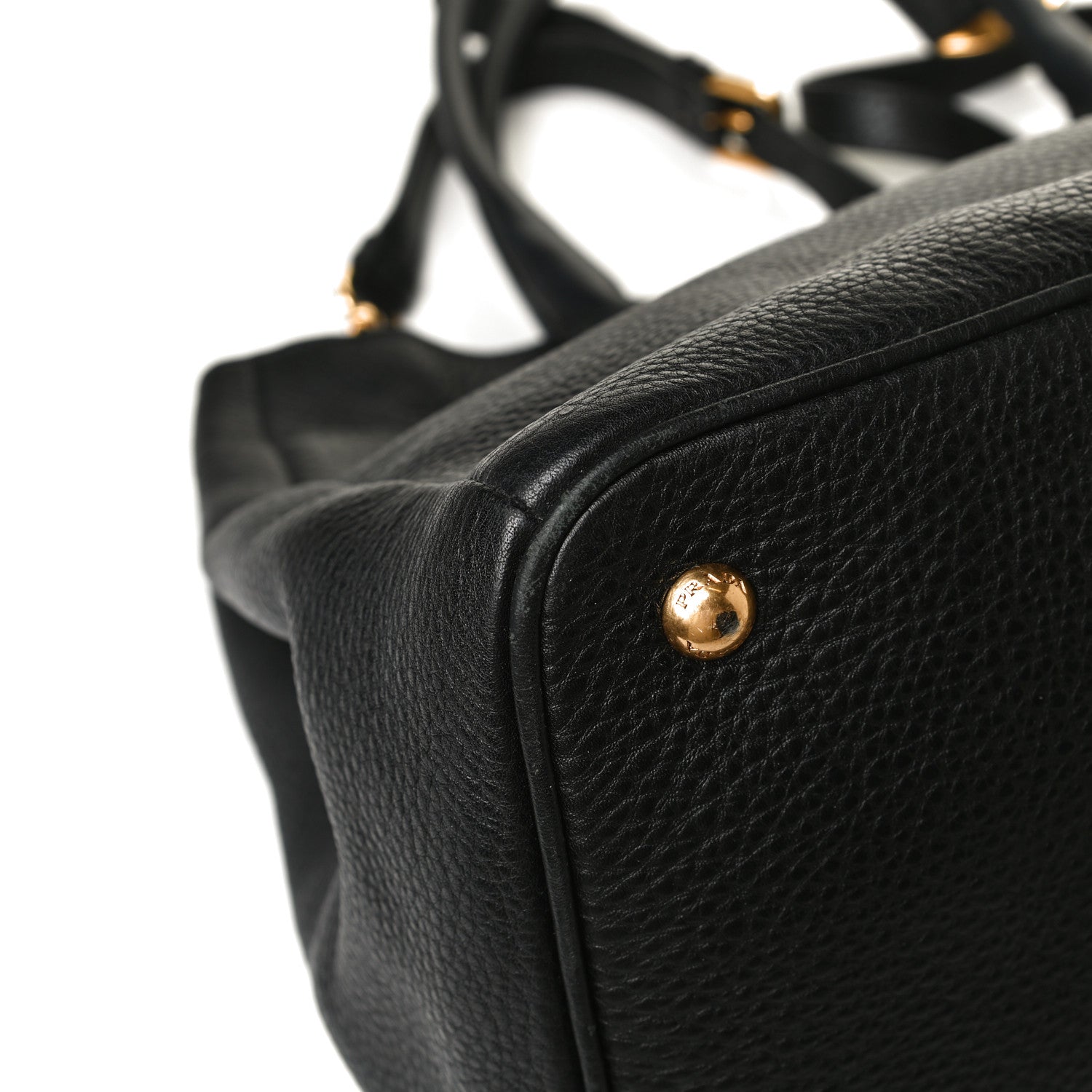 Prada Vitello Daino Shopping Tote Black 19 of 24