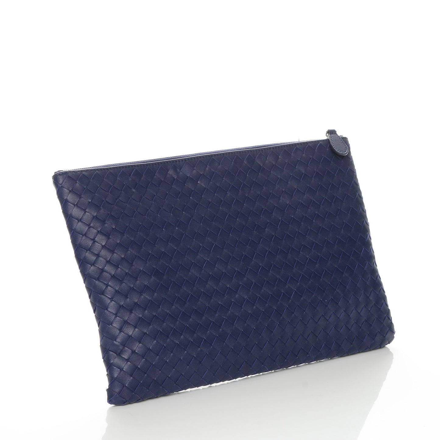 Nappa Intrecciato Document Case Blue