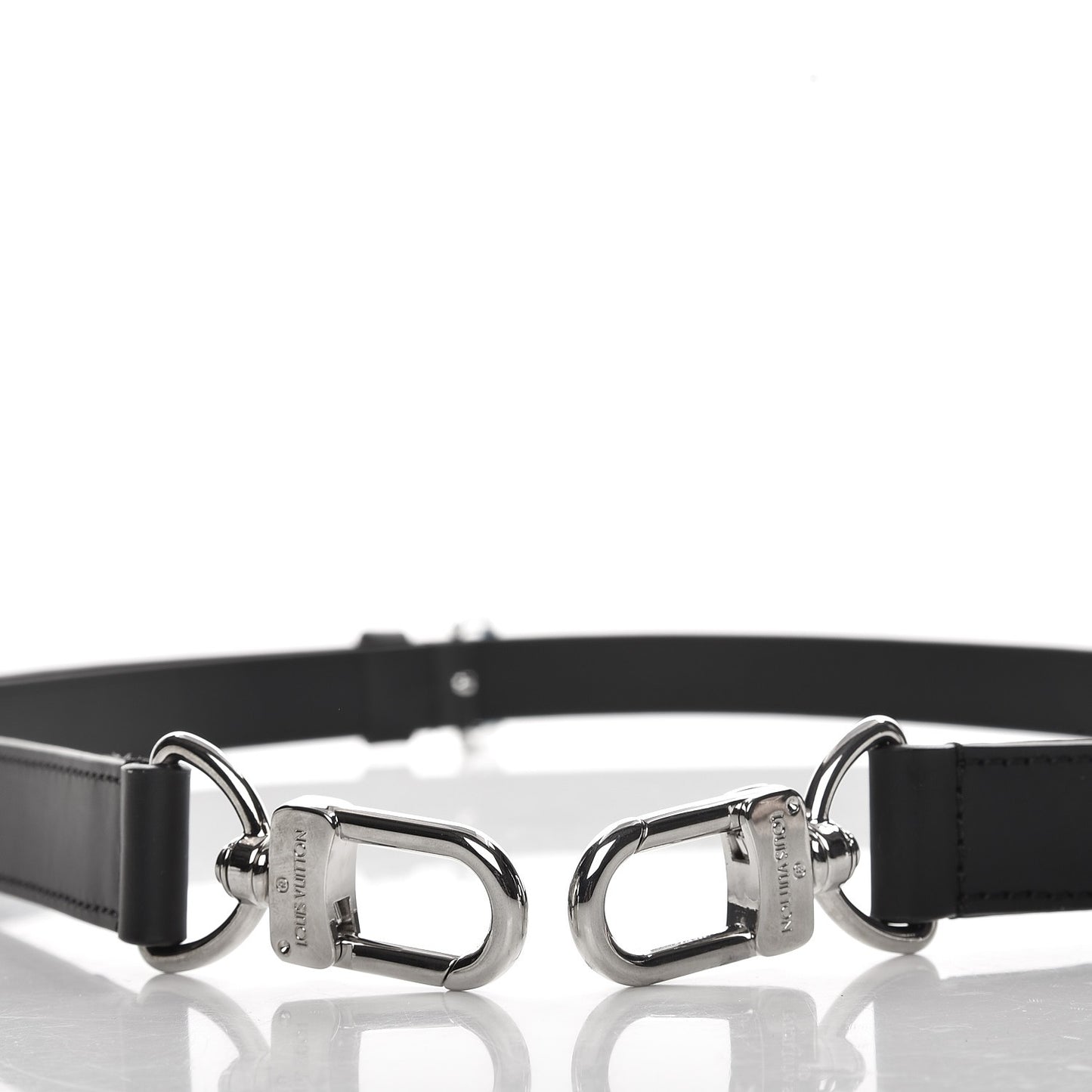 Calfskin Adjustable Keepall Bandouliere Shoulder Strap Black