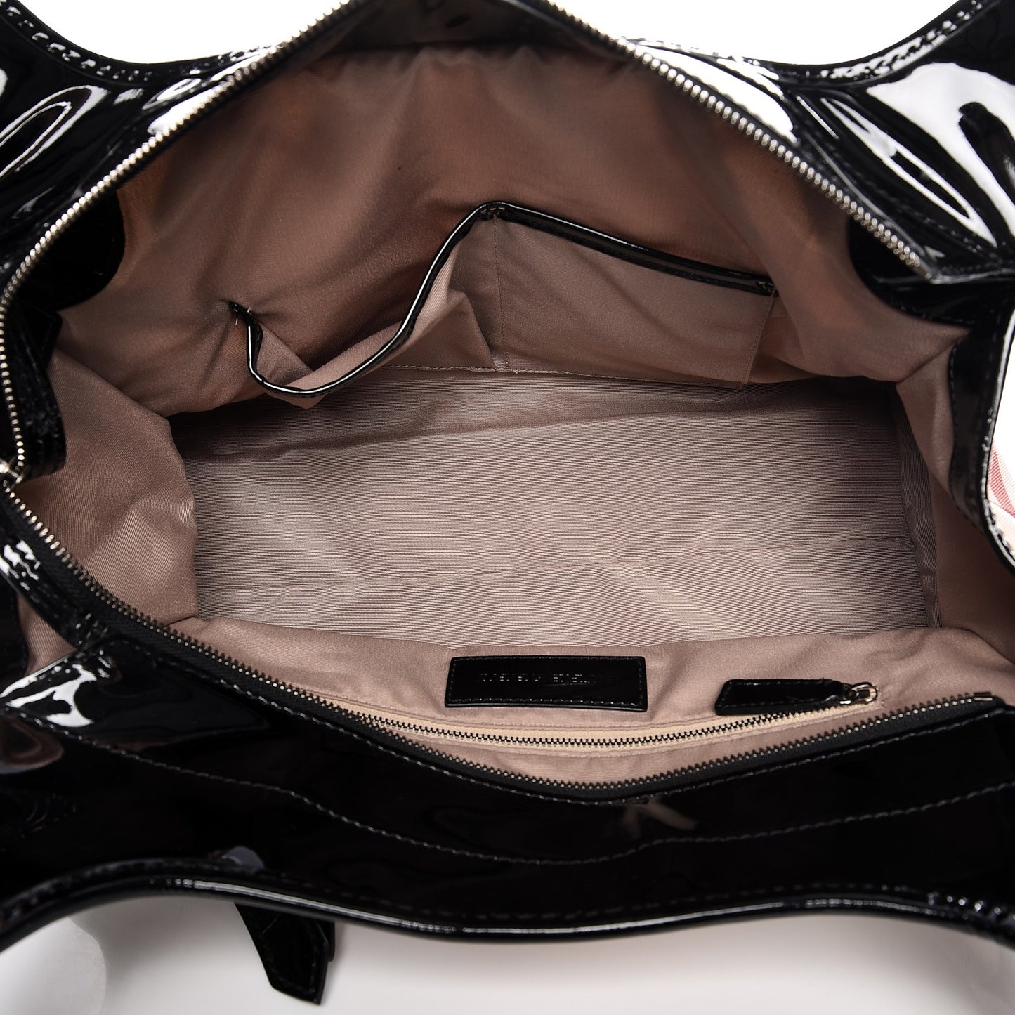 Patent Trim Supernova Check Ashmore Tote Black