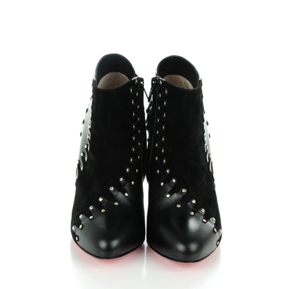 Christian Louboutin Veau Velours Shiny Calf Volvotico 100 Booties 38.5 Black 2 of 8