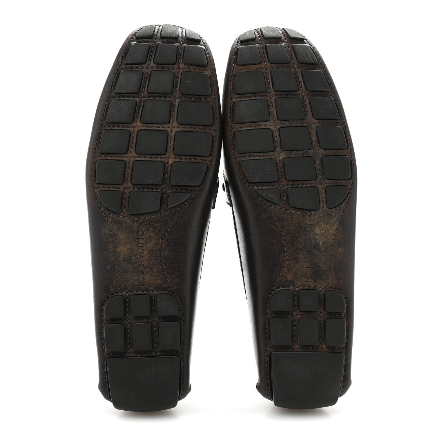 Louis Vuitton Calfskin Mens Monte Carlo Shoe Moccasin Loafers 10.5 Brown 6 of 10