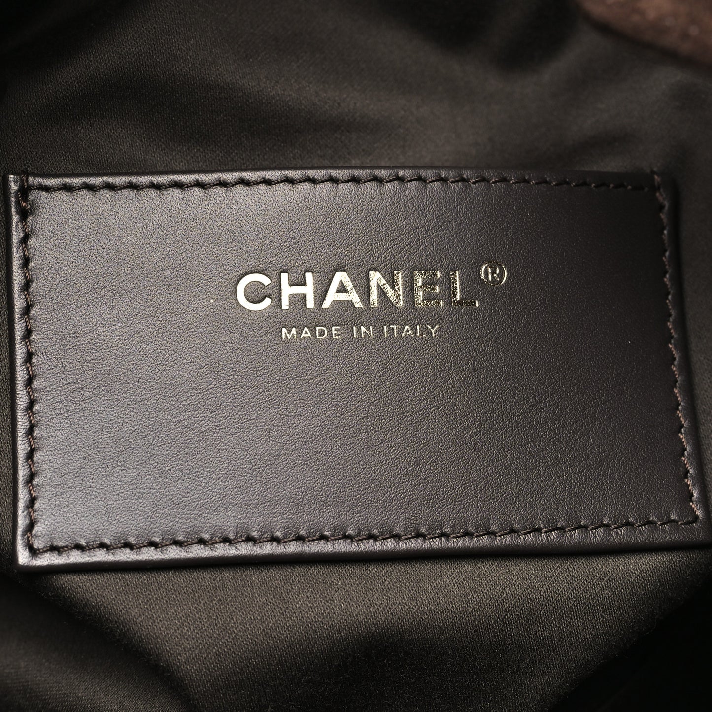 Suede Quilted Small Chanel 25 Handbag Dark Brown