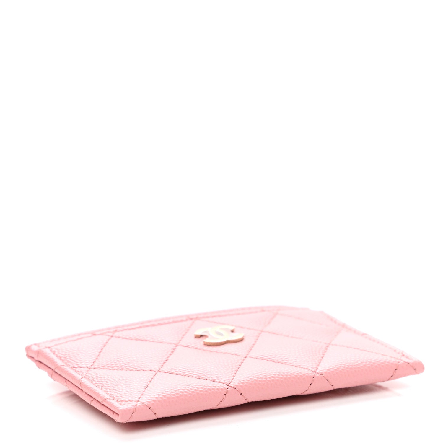Chanel Caviar Quilted Card Holder Pink 4 of 9