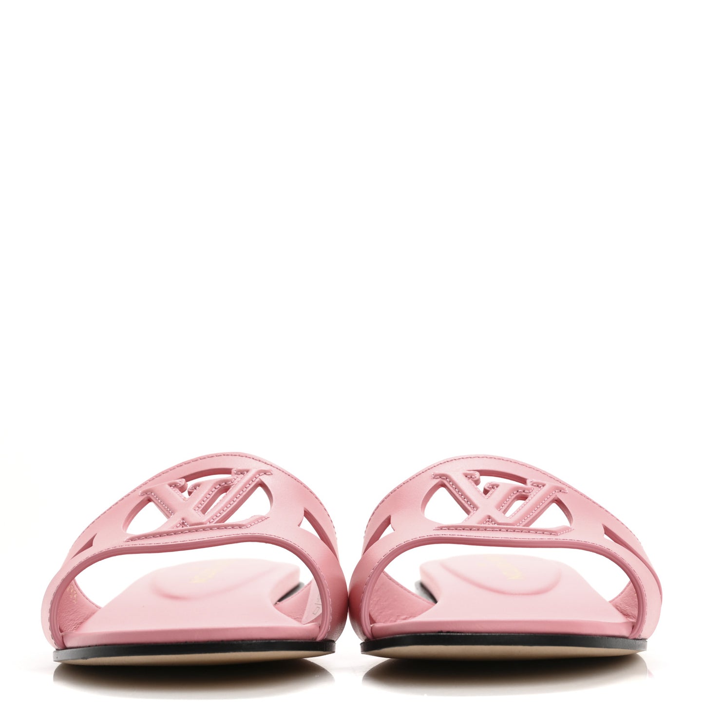 Calfskin LV Isola Flat Sandals 38 Pink