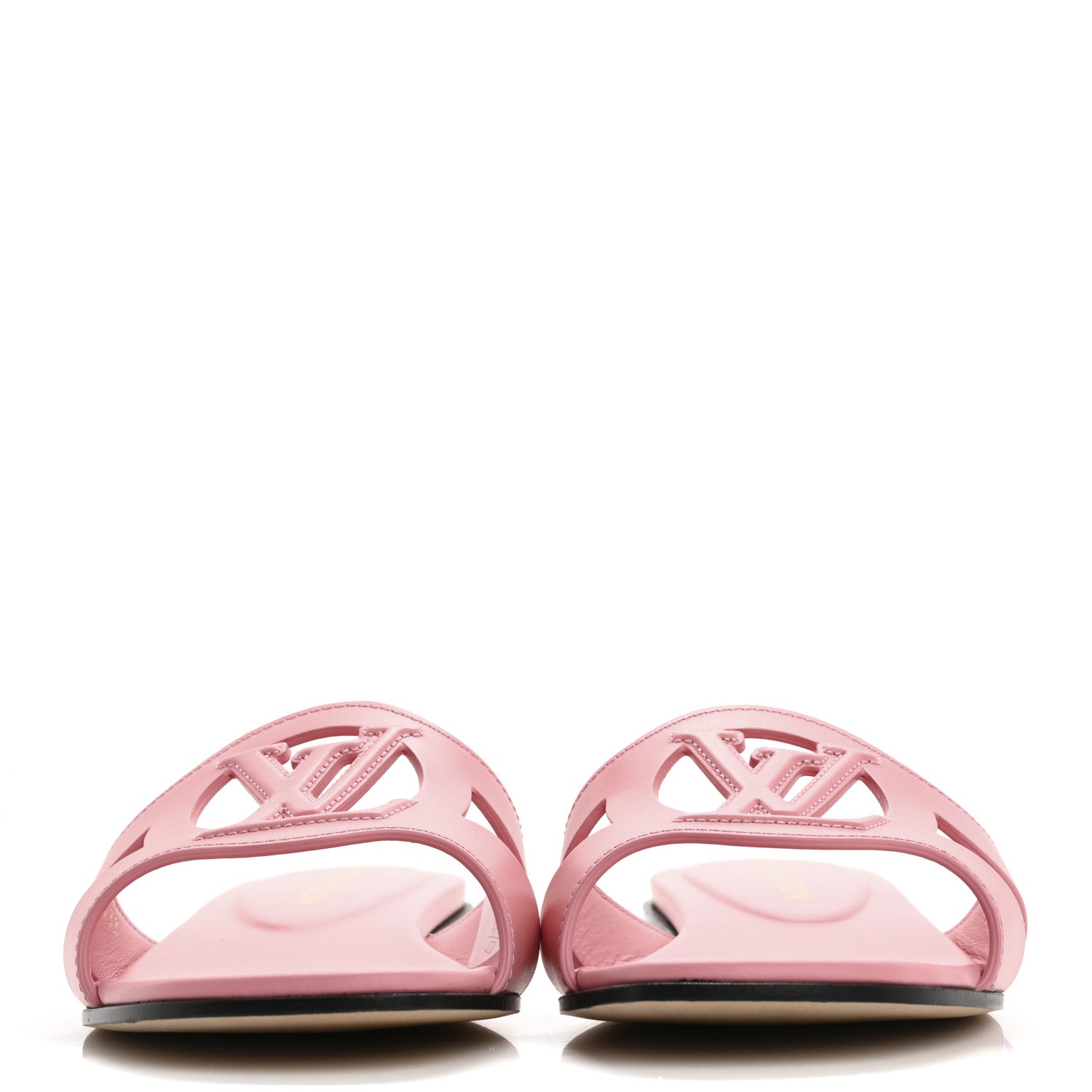 Louis Vuitton Calfskin LV Isola Flat Sandals 38 Pink 3 of 9