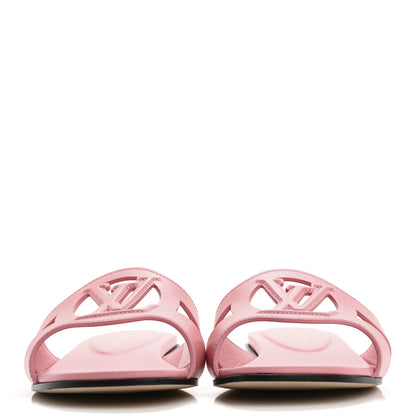 Louis Vuitton Calfskin LV Isola Flat Sandals 38 Pink 3 of 9