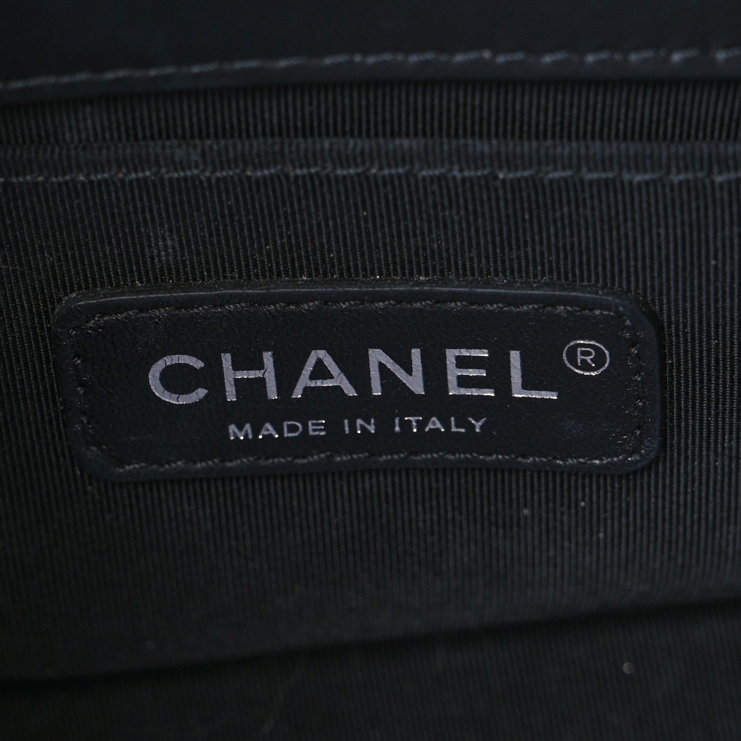 Chanel Calfskin Chain Chevron Small Boy Flap Black 6 of 10
