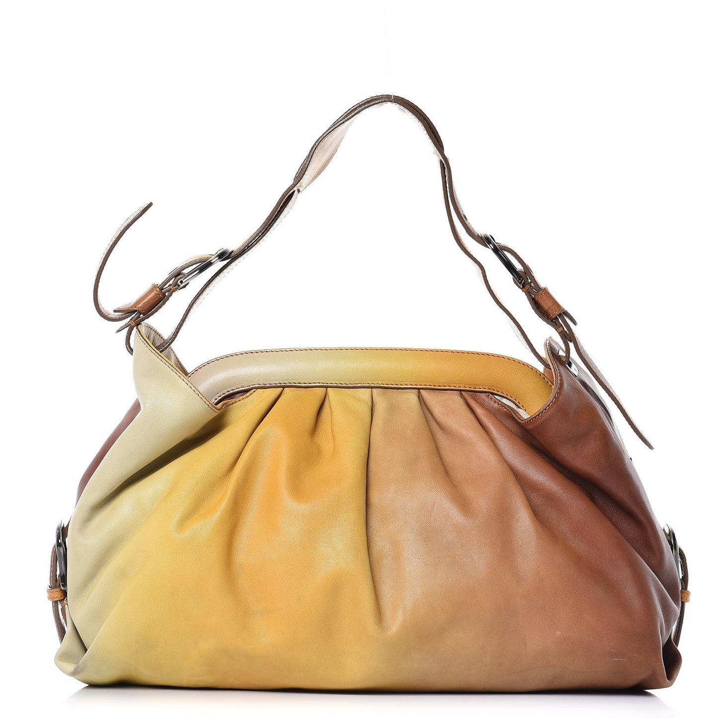 Agnello Sfumato Doctor B Hobo Bag Multicolor Giallo