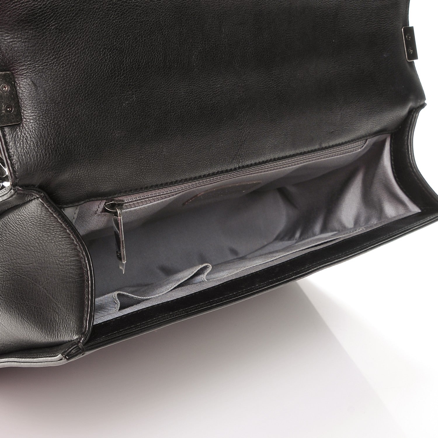 Chanel Calfskin Double Stitch Large Boy Flap Black 5 of 8