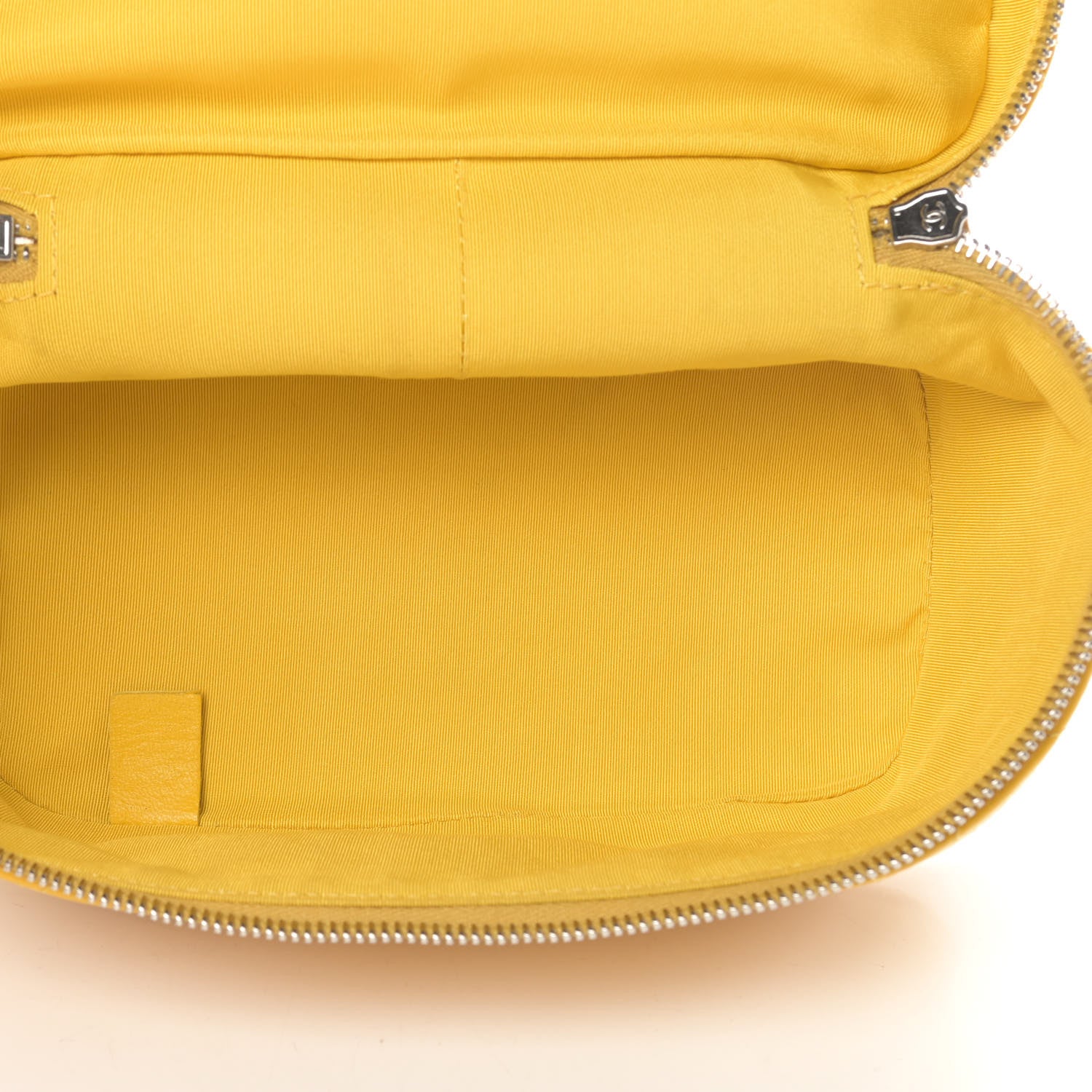 Chanel Crumpled Calfskin PVC Quilted Flap Yellow 6 of 11