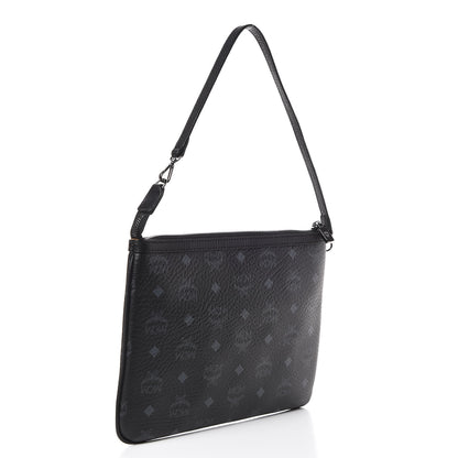 MCM Visetos Medium Crossbody Pouch Black 3 of 11