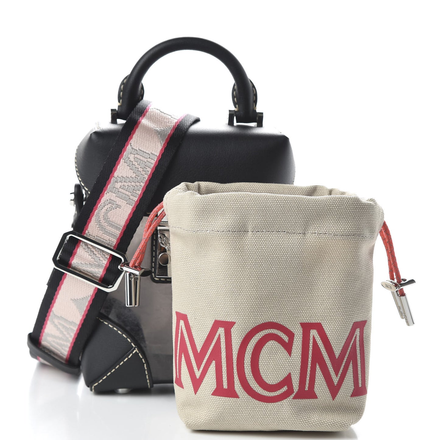 Transparent Mini Berlin Crossbody Black