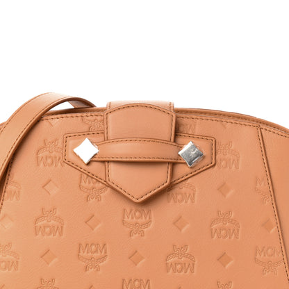 MCM Calfskin Ottomar Monogram Essential Crossbody Bag Sandstone 9 of 9