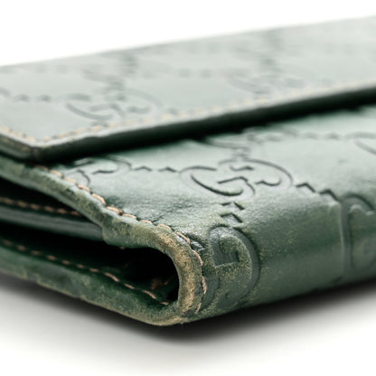 Gucci Guccissima Continental Flap Wallet Green 12 of 13