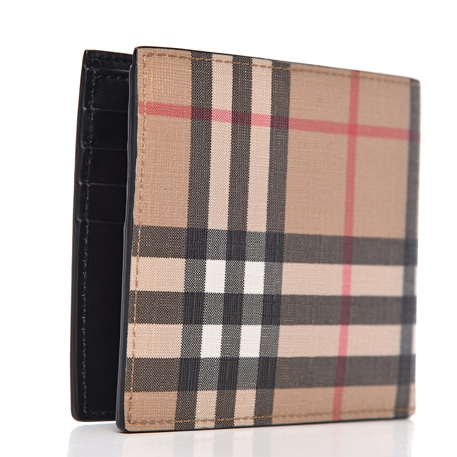 Burberry Vintage Check BBi-Fold Wallet Black 3 of 8