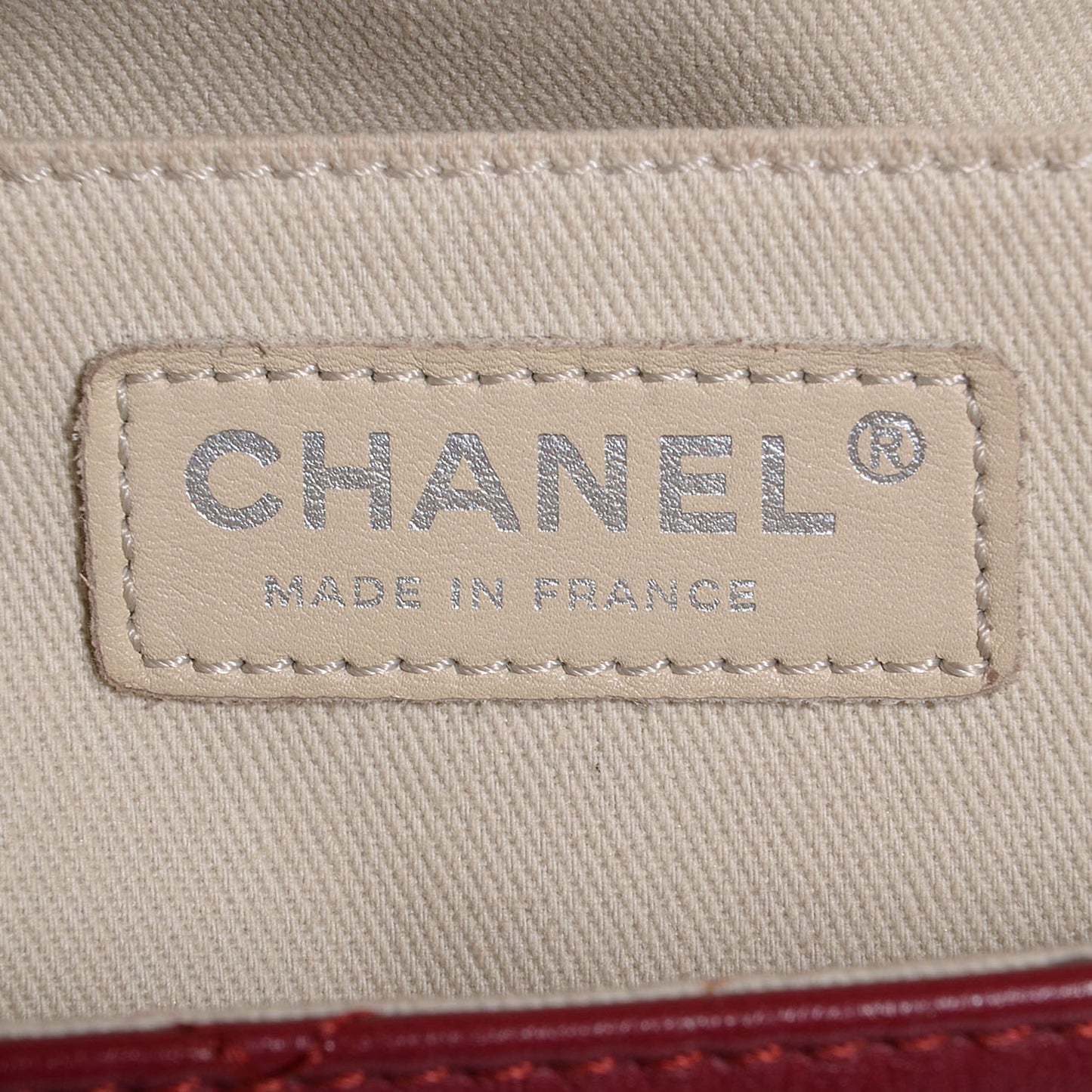 Calfskin Quilted In the Business Flap Bag Dark Red