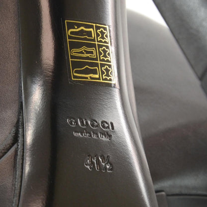 Gucci Alexa Leather Knee High Platform Boots 41.5 Black 5 of 5