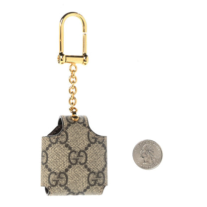 Gucci GG Supreme Monogram Ophidia AirPods Case Beige 2 of 3