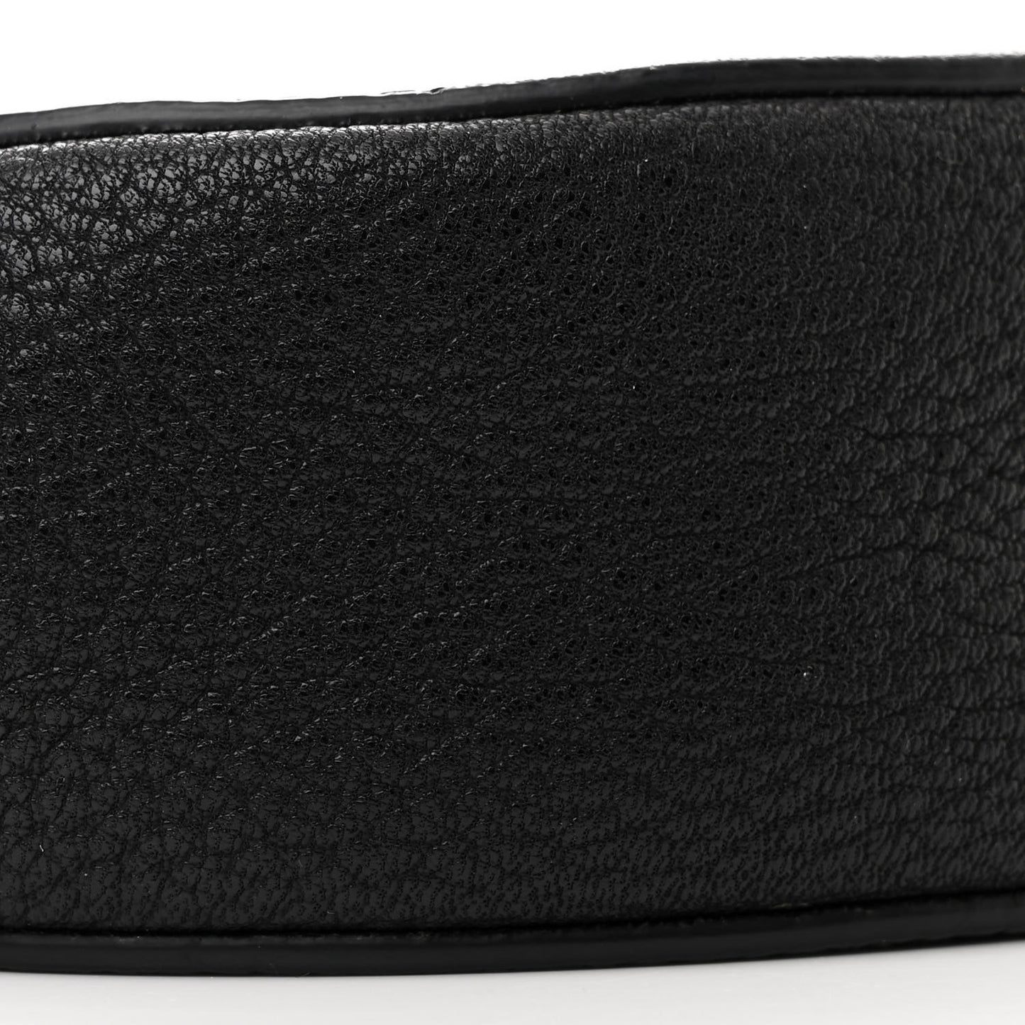 Grained Lambskin Mini Drew Shoulder Bag Black