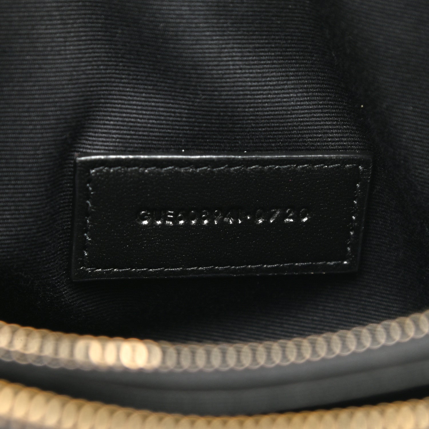 Saint Laurent Grained Lambskin Quilted Mini Becky Double Zip Bag Black 7 of 9
