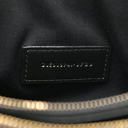 Saint Laurent Grained Lambskin Quilted Mini Becky Double Zip Bag Black 7 of 9