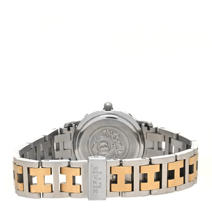 Hermes Stainless Steel 24mm Clipper Quartz Watch Gold 3 of 4
