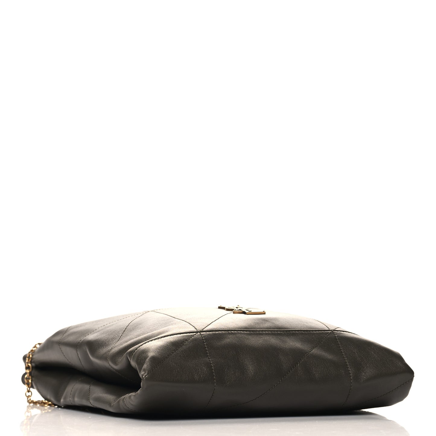 Lambskin Matelasse Monogram Medium Jamie 4.3 Pochon Light Musk